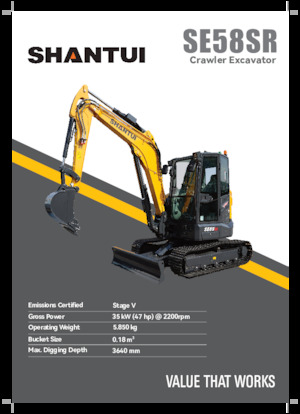 Miniescavatori Shantui SE58SR
