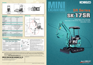 Miniescavatori Kobelco SK 17 SR 3