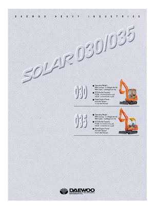 Miniescavatori Doosan Solar 030
