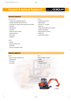 Miniescavatori Doosan Solar 030 plus