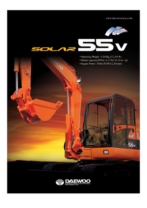 Miniescavatori Doosan Solar 55 V plus