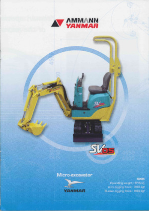 Miniescavatori Yanmar SV 05
