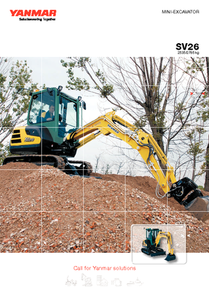 Miniescavatori Yanmar SV 26 CR