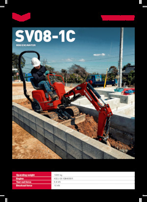 Miniescavatori Yanmar SV08-1C