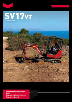 Miniescavatori Yanmar SV17VT