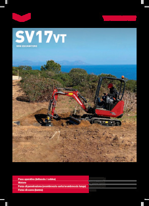 Miniescavatori Yanmar SV17VT