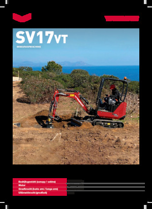 Miniescavatori Yanmar SV17VT