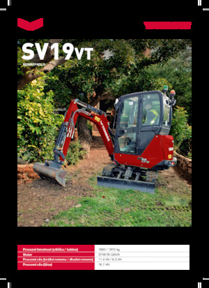 Miniescavatori Yanmar SV19VT
