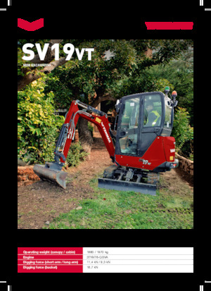 Miniescavatori Yanmar SV19VT