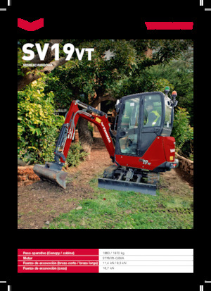 Miniescavatori Yanmar SV19VT