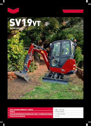 Miniescavatori Yanmar SV19VT