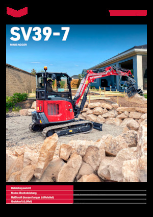 Miniescavatori Yanmar SV39-7