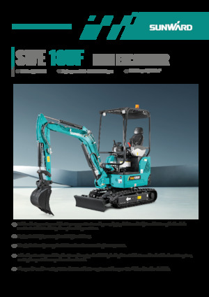 Miniescavatori Sunward SWE18UF 