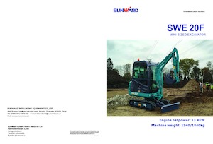 Miniescavatori Sunward SWE20F