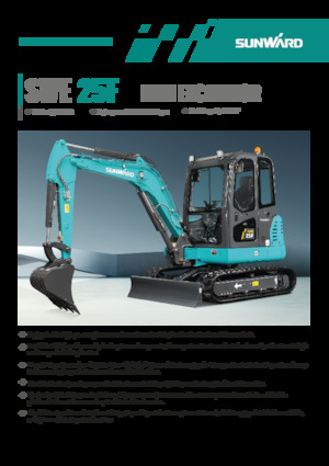 Miniescavatori Sunward SWE25F
