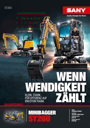 Miniescavatori Sany SY26U