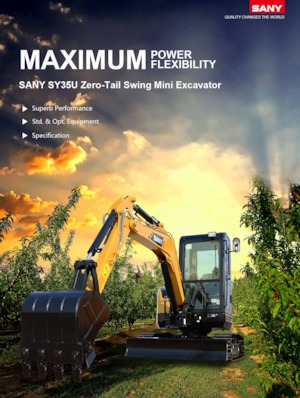 Miniescavatori Sany SY35U