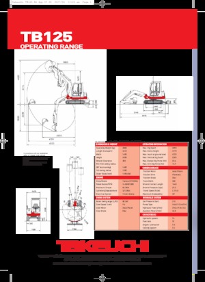 Miniescavatori Takeuchi TB 125
