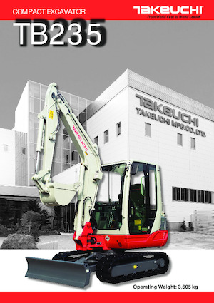 Miniescavatori Takeuchi TB 235