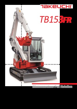 Miniescavatori Takeuchi TB 153 FR