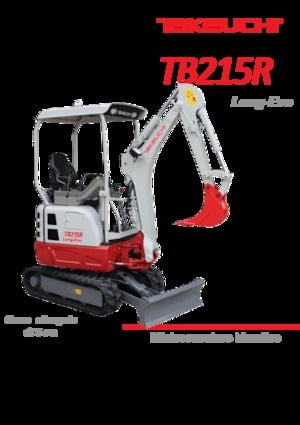 Miniescavatori Takeuchi TB 215 R