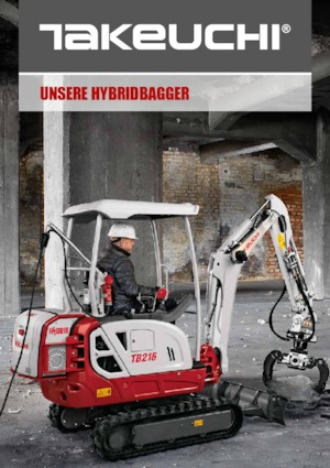 Miniescavatori Takeuchi TB228 Hybrid