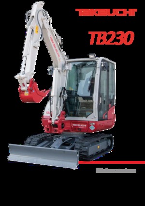 Miniescavatori Takeuchi TB 230