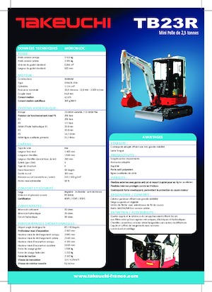Miniescavatori Takeuchi TB 23 R