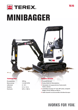 Miniescavatori Terex TC 15