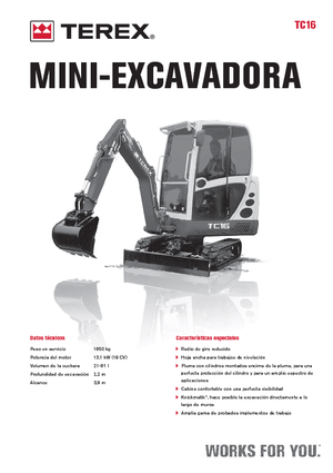 Miniescavatori Terex TC 16