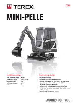 Miniescavatori Terex TC 16