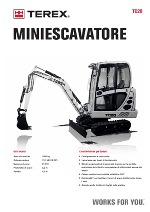 Miniescavatori Terex TC 20