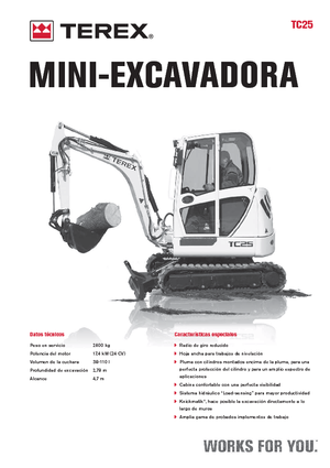 Miniescavatori Terex TC 25