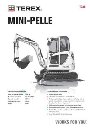 Miniescavatori Terex TC 25