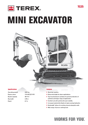Miniescavatori Terex TC 25