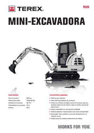 Miniescavatori Terex TC 29