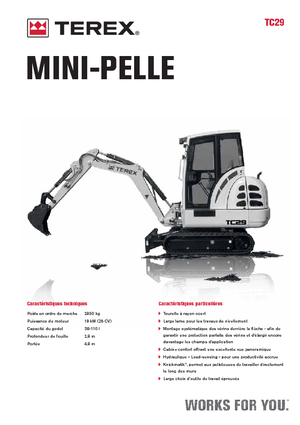 Miniescavatori Terex TC 29