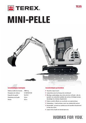 Miniescavatori Terex TC 35
