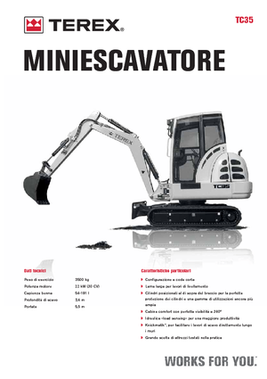Miniescavatori Terex TC 35