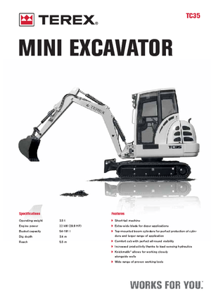 Miniescavatori Terex TC 35
