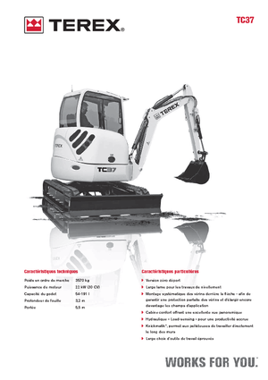 Miniescavatori Terex TC 37