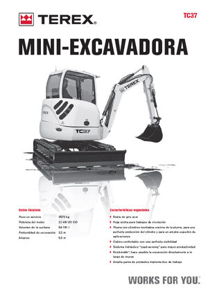 Miniescavatori Terex TC 37