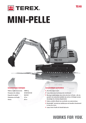Miniescavatori Terex TC 48