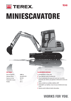 Miniescavatori Terex TC 48