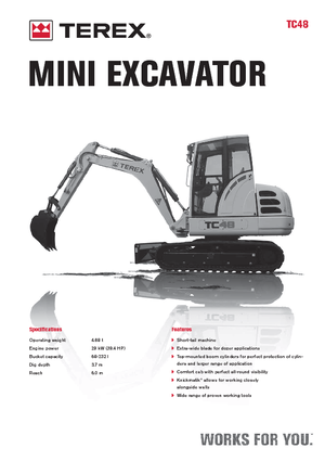 Miniescavatori Terex TC 48