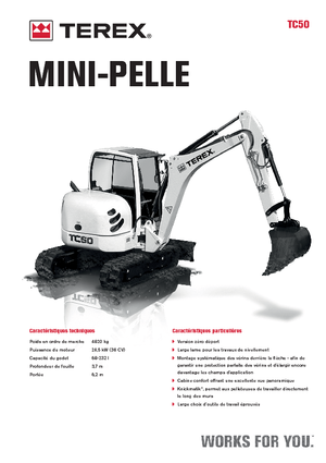 Miniescavatori Terex TC 50