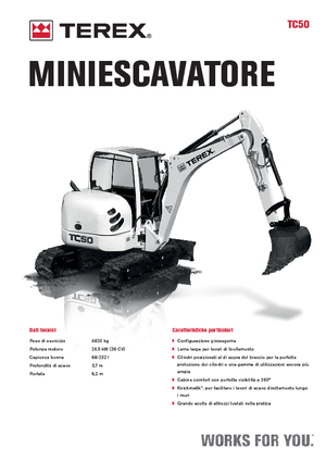 Miniescavatori Terex TC 50