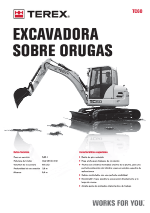 Miniescavatori Terex TC 60