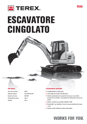 Miniescavatori Terex TC 60
