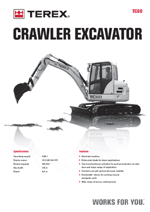 Miniescavatori Terex TC 60